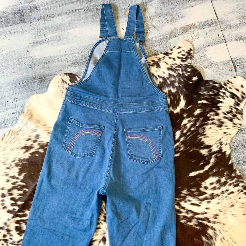 🌵BRAND NEW The Hippie Shake Denim Rainbow Dungarees Overalls US 10🌵 - Picture 9 of 10